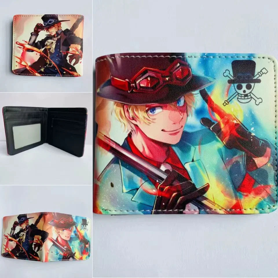 Anime One Piece Monkey D Luffy Roronoa Zoro Stylish and Simple Foldable Wallet Student Coin Purse Cute Things for Girls - 15