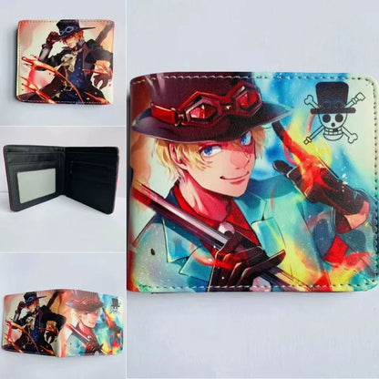 Anime One Piece Monkey D Luffy Roronoa Zoro Stylish and Simple Foldable Wallet Student Coin Purse Cute Things for Girls - 15