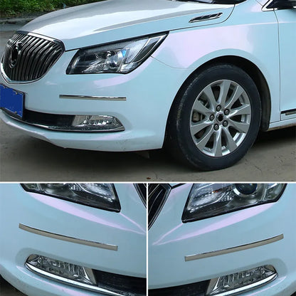 2CM/3CM Chrome Moulding Trim Car Door Protector Sticker Strip Bumper Grill Car Anti-Collision Tape Door Edge Guard Plate Stic