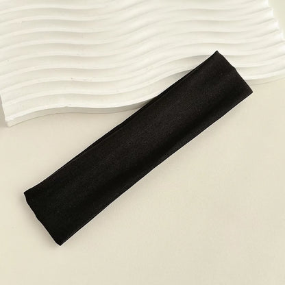 Four Seasons Solid Sports Headbands For Women Fitness Running Yoga Solid Color Elastic Hairbands Stretch Makeup Hair Accessor