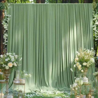 1Pcs Wrinkle Free Backdrop Curtain for Wedding Bridal Baby Shower Photo Stage Background Drapes Fabric Birthday Party Decorat