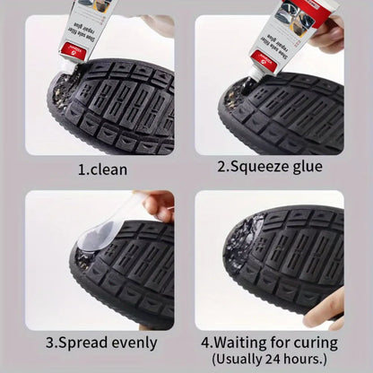 Waterproof Transparent Shoe Sole Repair Glue Super Strong - Durable Sealant for Crack Filling, Repair Paste for Rubber Materi