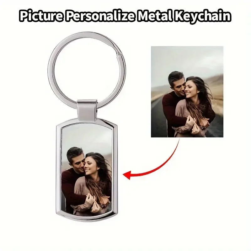 Personalised Photo Keyring, Personalised Sublimation Print Picture, DIY Picture Keyring