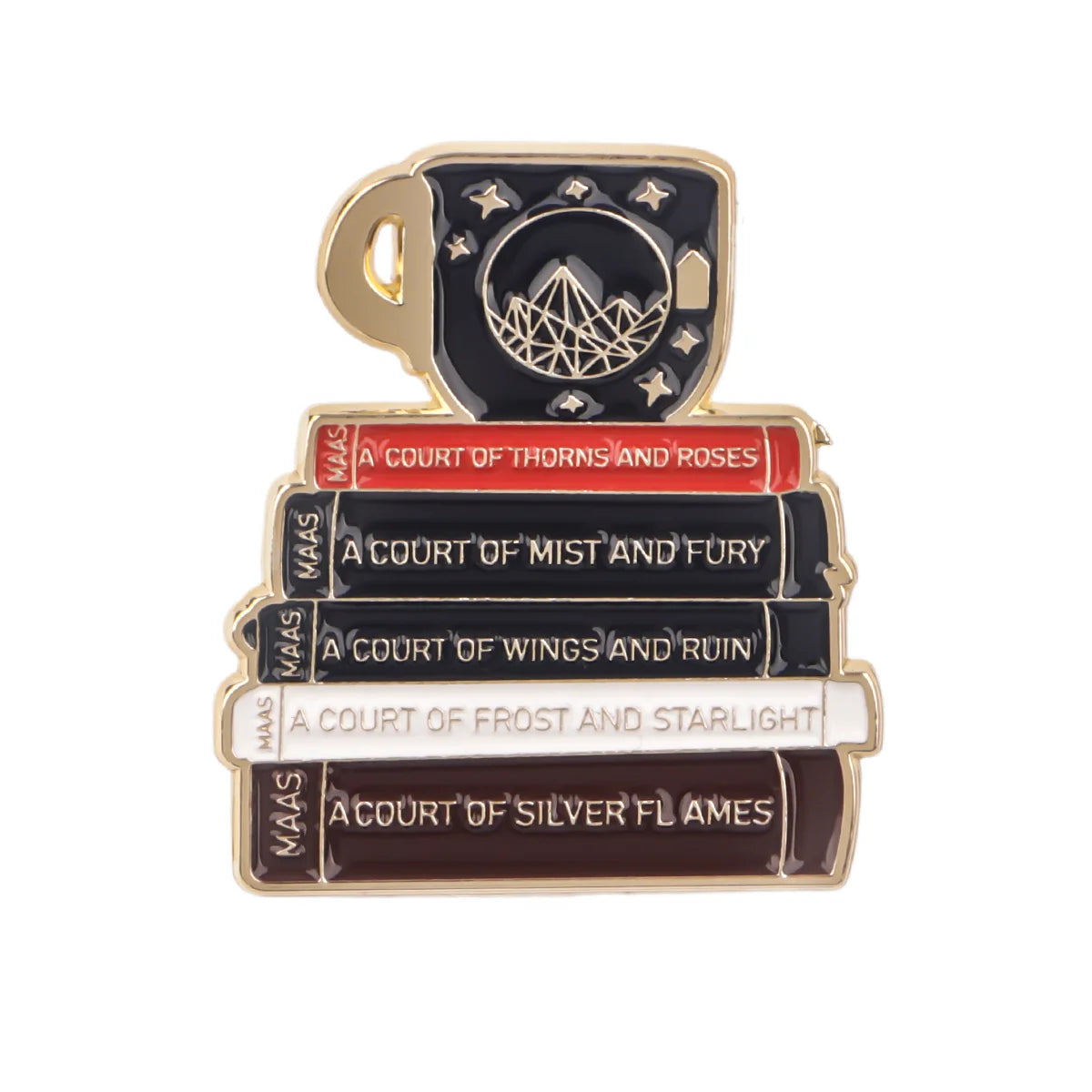 Book Lover Enamel Pin Cute Reading Themed Brooch "Just One More Chapter" Lapel Pins for Backpacks Bookworm Gift - 16