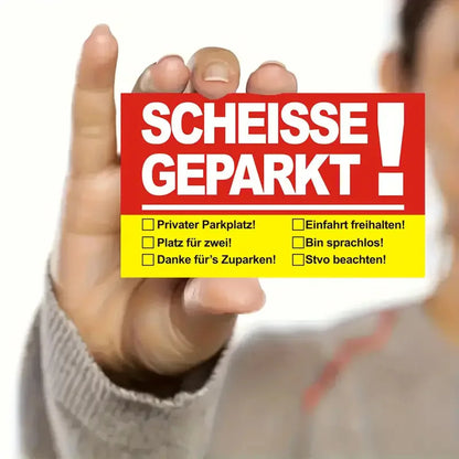 50Pcs Bad Parking Cards Funny Cardboard Parking Violation Cards Joke and Funny Card with Multi Violation Reasons Humorous