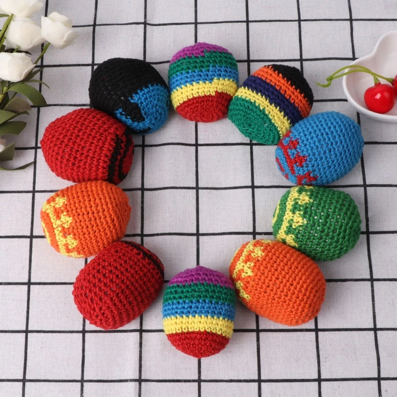 Handmade Sacks Footbag Toy Balls Juggling Ball For Kid Outdoor Toy Soft Ball For Kids Group Playing Activities