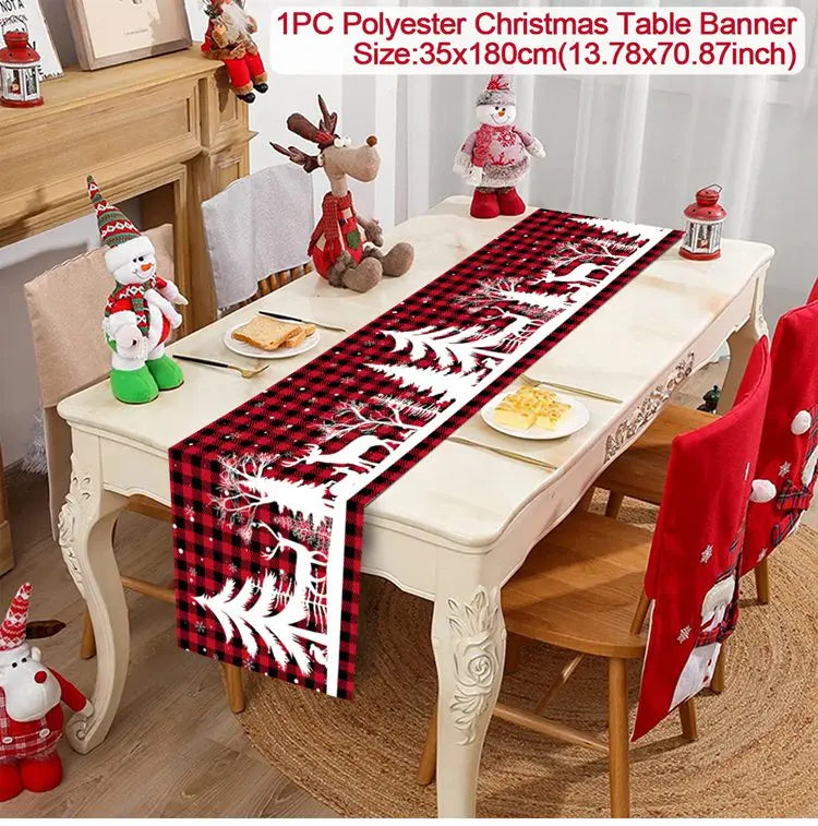 Table Runner Christmas Decoration For Home Decor 2025 Gifts - 31