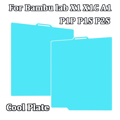Cool Plate P2S Build Plate 257x257mm Double Sided Heated Bed Build Plate For Bambu Lab P2S P1P P1S A1 X1 X1C X1E 3D Printers