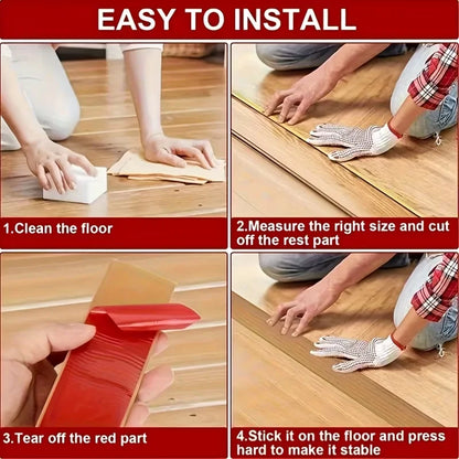1PC 1m/3meters Self-adhesive Floor Cover Strips Carpet Edge Trim Strip Floor Transition Door Threshold Gaps Door Sealing Stri