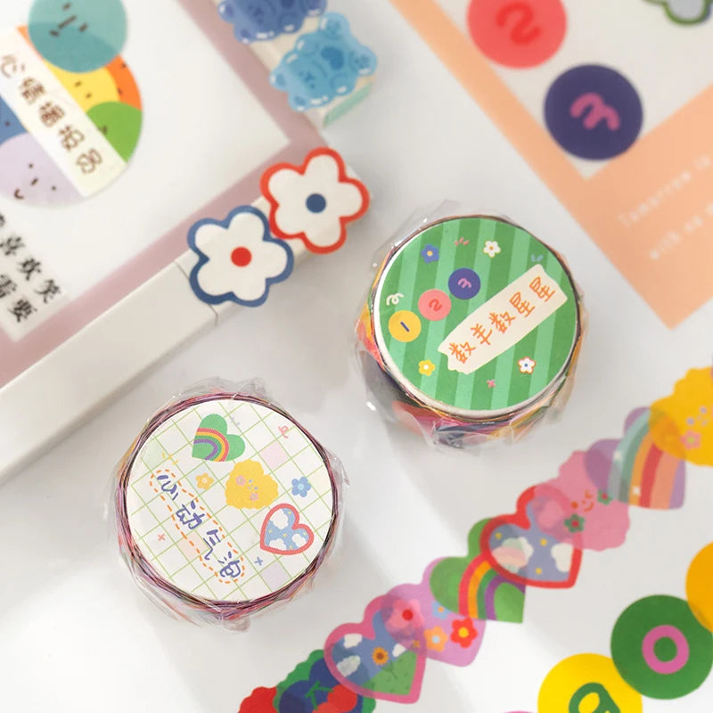 1 pc Kawaii Cartoon Washi Masking Tape Scrapbooking DIY Decorative Journal Stationery School Supplies Gift