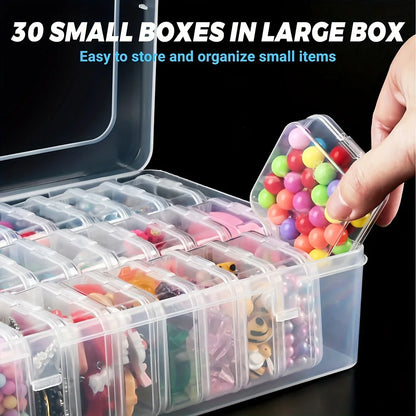 DIY Diamond Painting Embroidery Storage Box, Nail Art Jewelry Rhinestone Mosaic Storage Container, Multifunctional Storage Bo