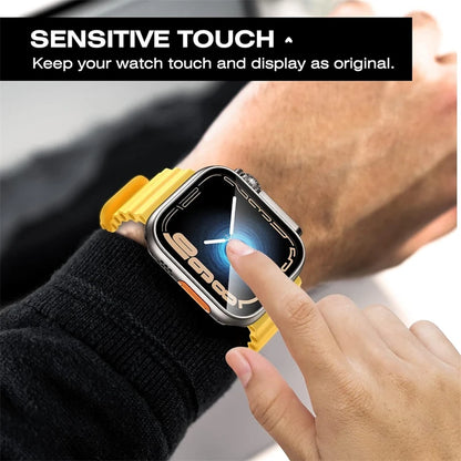 Glass+Case for Apple Watch 46mm 44mm 45mm 41mm 40mm 38mm 42mm Screen Protector Change Ultra Bumper iWatch Series 10 9 8 7 SE 