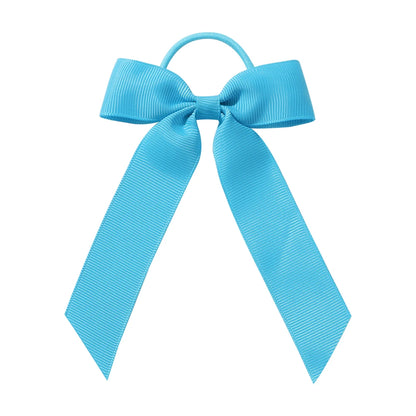 1PC Solid Color Ribbon Pigtail Hair Bows Elastic Hair Bands Holders Ties Hair Accessories for Baby Girls Infants Toddler - 43