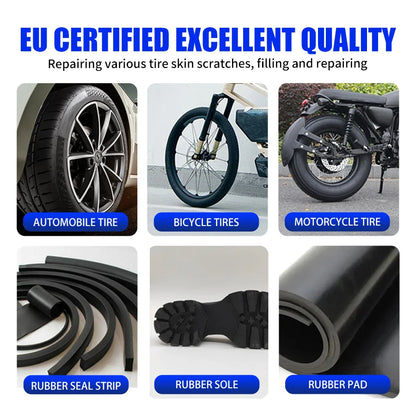 Tire Repair Glue Strong Rubber Wear-resistant Non-corrosive Adhesive Tire Sealing Bonding Glue Car Tire Repair Sealant