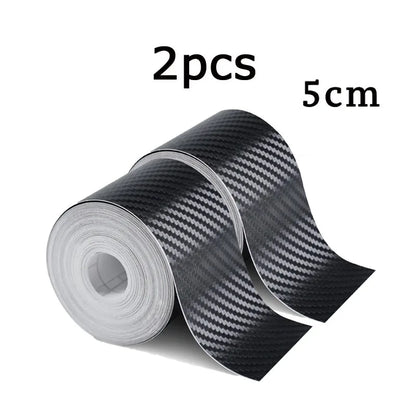 1-5m Nano Carbon Fiber Car Tape Sticker Door Mirror Paste Protector Strip DIY Protection Protective Film Waterproof Adhesive