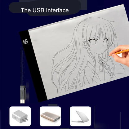 Led Drawing Copy Pad 3 Level Dimmable Board Table Animation Painting Educational Toys Gift Adjustable Light Notepad For Child