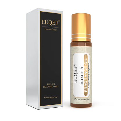 EUQEE 10ml Fragrance Oil Roll-On Long Lasting Scent La Vie Est Belle CHANCE Jadore Cotton Strawberry Mango for Diffuser Burne