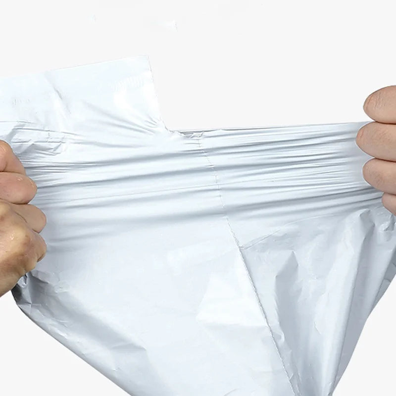 50Pcs White Courier Mailer Bags Packaging Poly Package Plastic Self-Adhesive Mailing Express Bag Envelope Postal Pouch Mailin