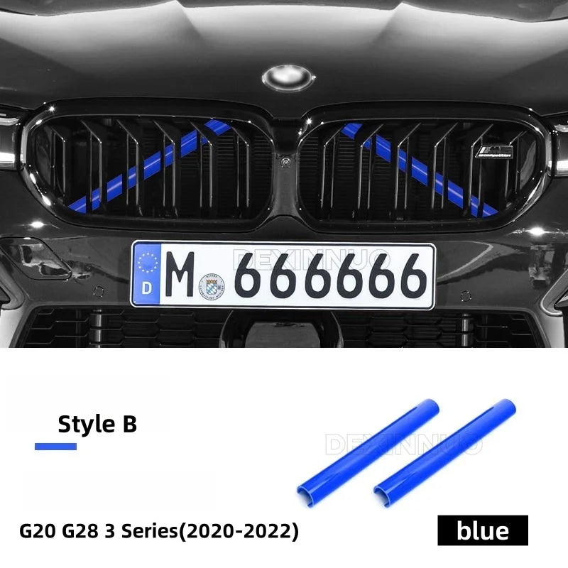 Car Front Grille Trim Strips For BMW E60 F07 F10 F20 F22 F25 F30 F32 F39 F44 F46 F48 G11 G12 G30 G32 G01 G02 G05 G20 1-7Serie
