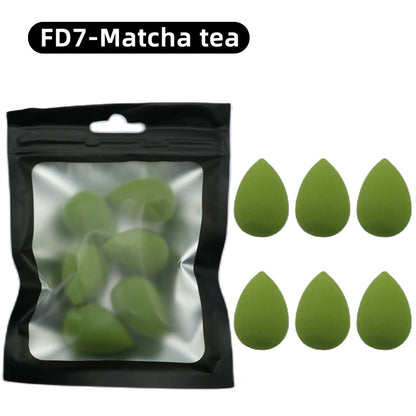 OGEYERO6pcs Mini Makeup Sponge Puff Beauty Egg Sponge for Makeup Concealer Foundation Face Cosmetic Puff Kit Make Up Blender 
