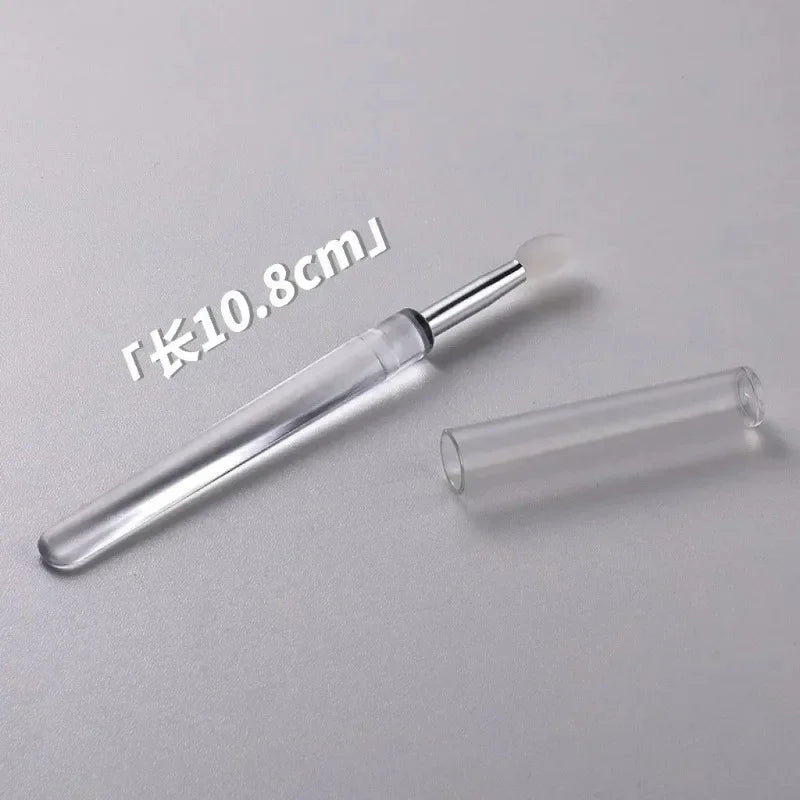 Nail Art Silicone Applicator Sticks Chrome Pigment Dust Applying Manicure Tool Easy-Daub Pigment Silicone Nail Brushes