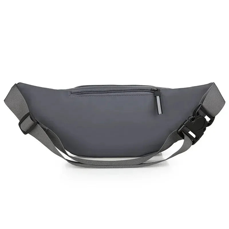 Men Canvas Fit Waistpack Mobile Fanny Waist Packs Men's Sports Outdoor Leisure Running Anti Theft Ultra Thin Invisible Waist 