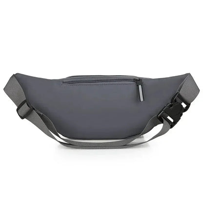 Men Canvas Fit Waistpack Mobile Fanny Waist Packs Men's Sports Outdoor Leisure Running Anti Theft Ultra Thin Invisible Waist 