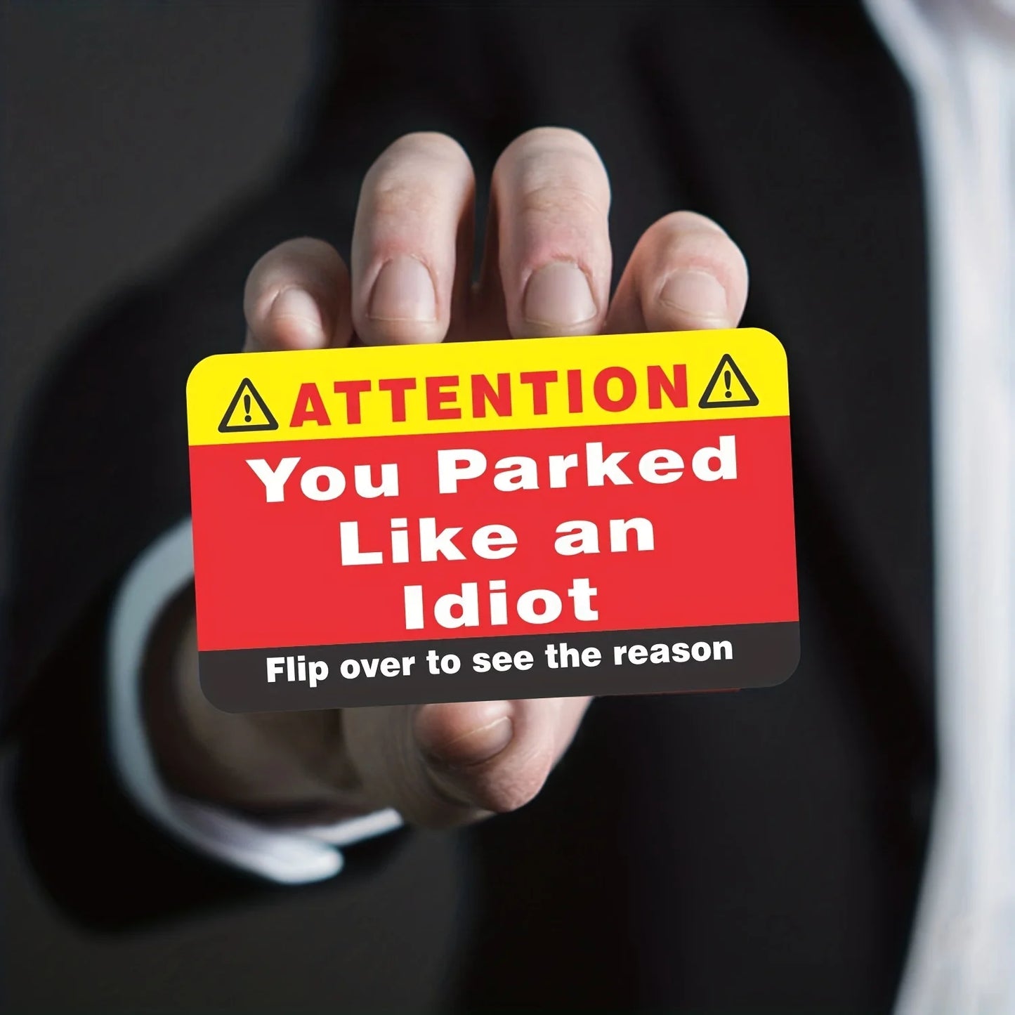 You Park Like an Idiot Business Cards (Pack of 50) Bad Parking Cards Multiple Reason Violation Adult Sock Stuffer