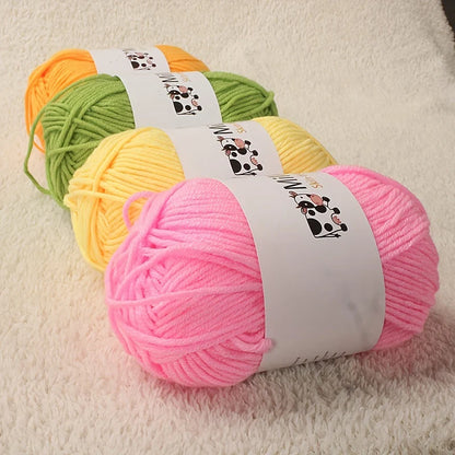 150g milk yarn handmade medium coarse DIY weaving yarn ball for knitting sweaters, hats, scarves and other clothing