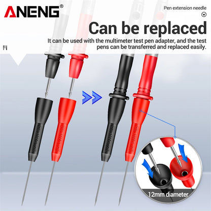 2/4/6pcs Insulation Piercing Needle Pin Non Destructive Multimeter Test Probe 10A 600V for 2/4mm Test Lead Multimeter Test Pr