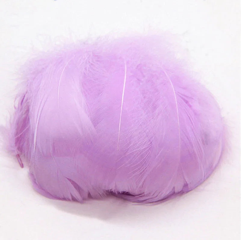 Natural Goose Feathers Plumes 4-15cm Colourful Swan Feather Plume for Home Decoration Craft DIY Party Jewelry Decoration 3Siz