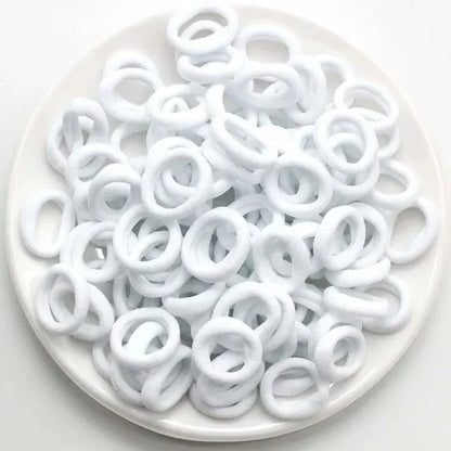 200-1000pcs Women Girls Colorful Nylon Elastic Hair Bands Ponytail Hold Small Hair Tie Rubber Bands Scrunchie Hair Accessorie