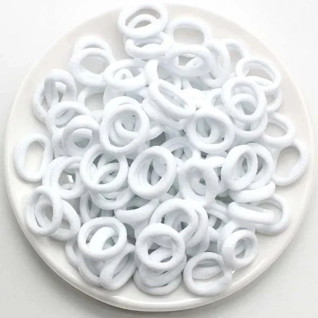 200-1000pcs Women Girls Colorful Nylon Elastic Hair Bands Ponytail Hold Small Hair Tie Rubber Bands Scrunchie Hair Accessorie