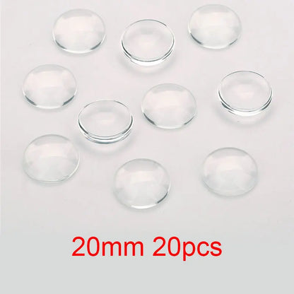 1pack Oval Round Glass Cabochon 30x40mm 6mm 8mm 10mm 12mm 18mm 20mm 25mm 30mm Transparent Clear Flatback Cameo Jewelry Making