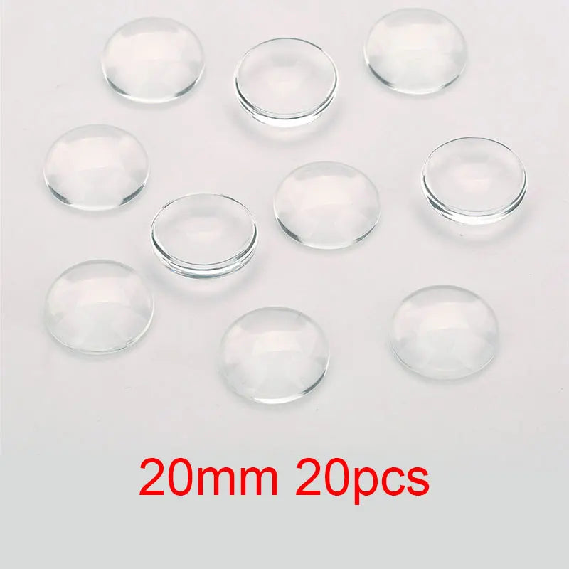 1pack Oval Round Glass Cabochon 30x40mm 6mm 8mm 10mm 12mm 18mm 20mm 25mm 30mm Transparent Clear Flatback Cameo Jewelry Making