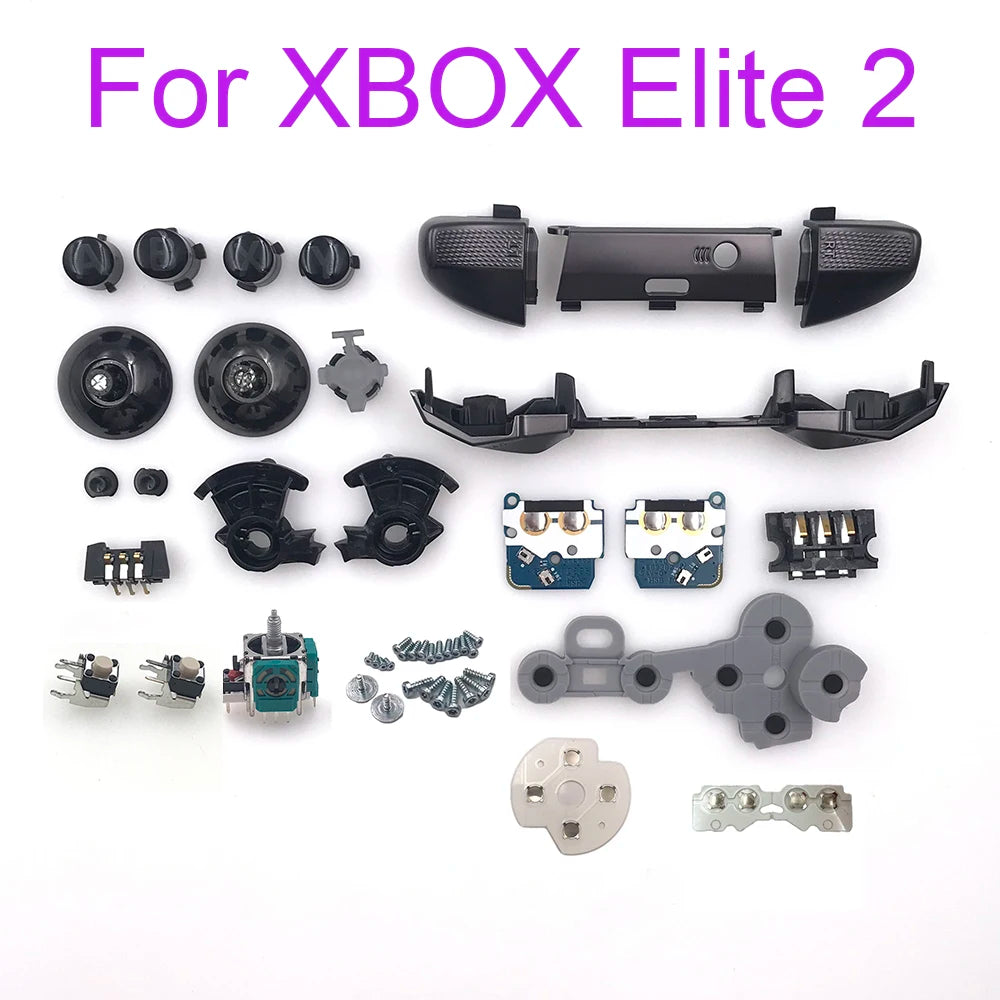 Replacement For Xbox One Elite Series 2 Controller Shell LB RB Bumper Power Button LT RT Trigger Middle Frame Accessories Kit