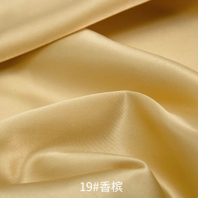 0.5m/1m/2m Satin Fabric Lining Soft and Shiny Silk-Like Material,for Clothing and Lining, Garments, DIY Craft, and Gift Wrapp