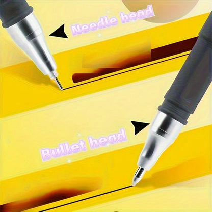 5/10/20pcs Quick-Drying Gel Pens, 0.5mm Fine Tip, Black Ink - Ideal Choice for Office and School clea For school office use o