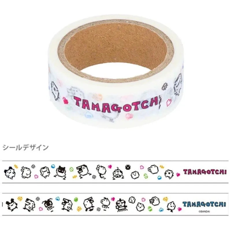 Cute Cartoon Tamagotchi Washi Tape, DIY Journal Decorative Tape, Lovely Anime Ins Style High-Value Sticker Tape - D