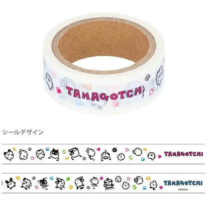 Cute Cartoon Tamagotchi Washi Tape, DIY Journal Decorative Tape, Lovely Anime Ins Style High-Value Sticker Tape - D