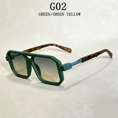 2025 Vintage Fashion Sun Protection Sunglasses for Men Square Shades Retro Flair Sunglasses Womens Trendy Shades Gafas De Sol