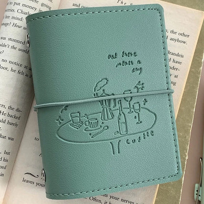 PU M5 Loose Leaf Blank Paper Notebook with Replaceable Inner Pages - Versatile Journal for Business And Personal Use - Green
