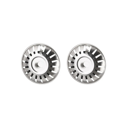 2pcs Kitchen Sink Strainer Stopper Waste Plug Sink Filter Filtre Sink Strainer Filter Floor Drain Kitchen Tools - Silver-2pcs