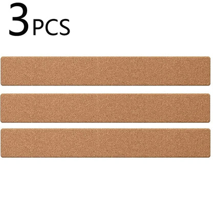 3pcs Cork Board Strips Self Adhesive Small Cork Board for Wall Desk Home Classroom Office for Paste Notes Photos Schedules