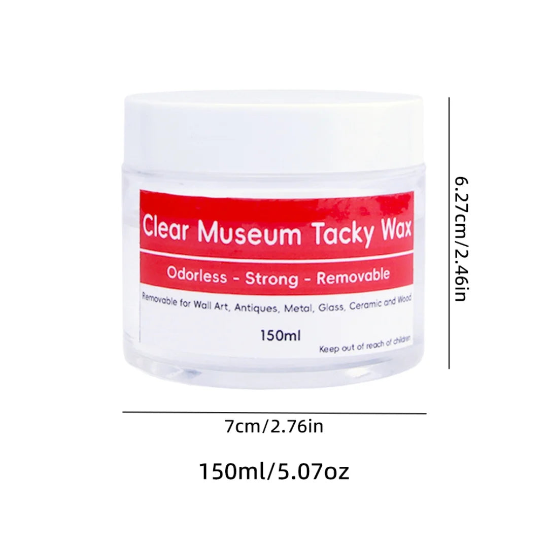 Tacky Wax Museum Adhesive Sticky Putty, Removable and Waterproof Adhesive for Festival Decoration and Glass Anchoring