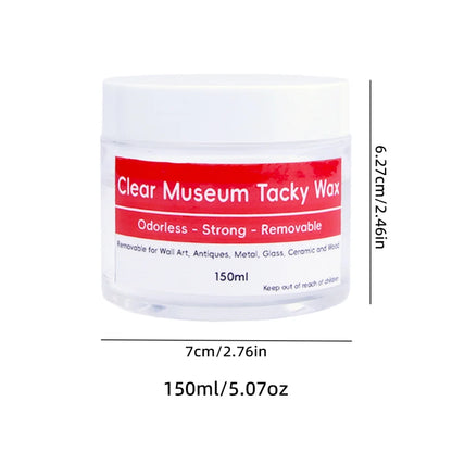 Tacky Wax Museum Adhesive Sticky Putty, Removable and Waterproof Adhesive for Festival Decoration and Glass Anchoring