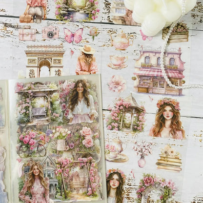 Journamm 20sheets Junk Journal Sticker for Scrapbooking Diary Album Notebooks DIY Decor Notebook Collage Selfadhesive Sticker