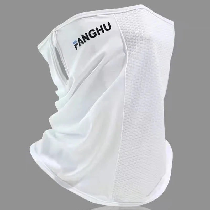Sun Protection Mask Mesh Breathable Ear Loop Mask Elastic Sunscreen Anti-UV Face Covering Thin Breathable Sports Neck Gaiter