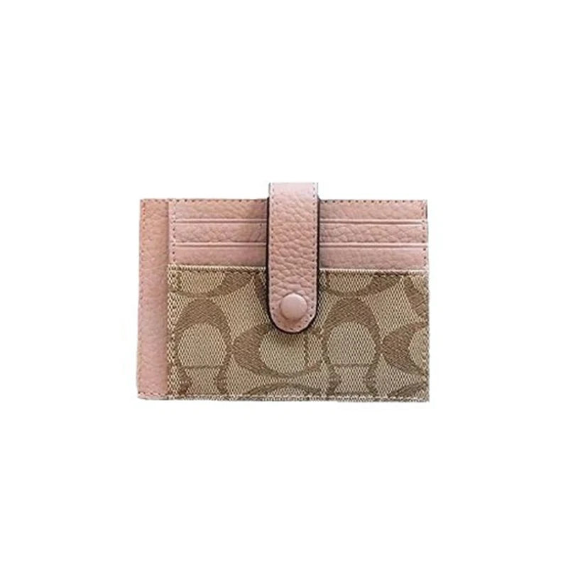 2026 New Monogram Ultra-thin Ins Style Card Holder Fashion Mini Short Envelope For Women Appliques ID Wallet Credit Card Purs