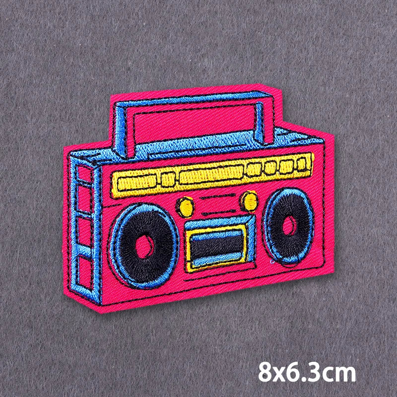 Warning Letters Embroidery Patches For Jeans Good Vibes Iron On Patch Thermoadhesive Patches For Clothes Applique Stickes Log